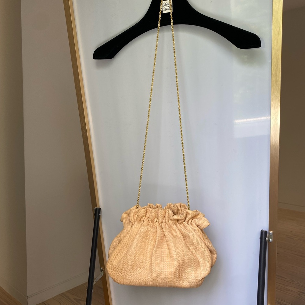 Loeffler Randall Willa Mini Cinch Clutch / Natural Cream Crossbody Bag - Picture 11 of 12